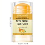 Turmeric & Vitamin C Neck Facial Care for Wrinkle Lines, Lifting, Whitening, Tightening, Double Chin Reduction, Anti-Aging, and Rejuvenation Skin Care Product.