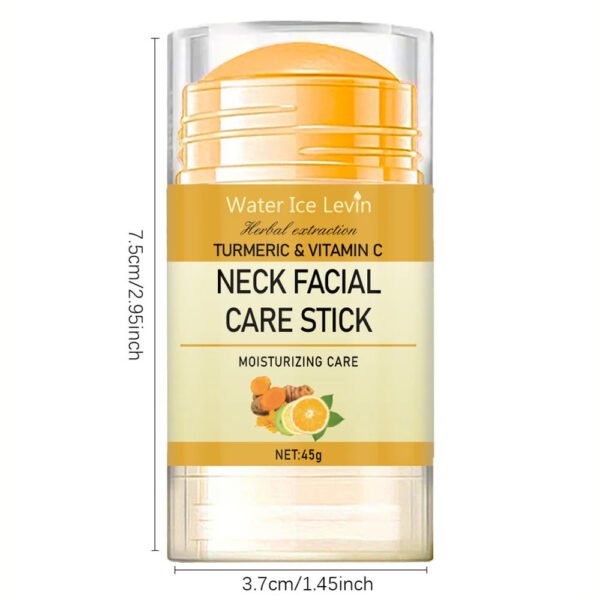 Turmeric & Vitamin C Neck Facial Care for Wrinkle Lines, Lifting, Whitening, Tightening, Double Chin Reduction, Anti-Aging, and Rejuvenation Skin Care Product.