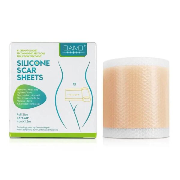 150cm Silicone Gel Scar Sheet Patch Treatment Cover Skin Repair Removal Tape for Acne, Burn Scar