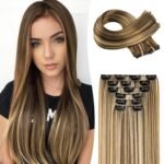 Clip In Hair Extensions Hair Extensions Thick Long Lace Weft Lightweight Synthetic