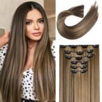 Clip In Hair Extensions Hair Extensions Thick Long Lace Weft Lightweight Synthetic