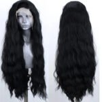 AIMEYA Synthetic Lace Front Wigs for Women Natural Hairline Long Brown Wig Pre Plucked Cosplay