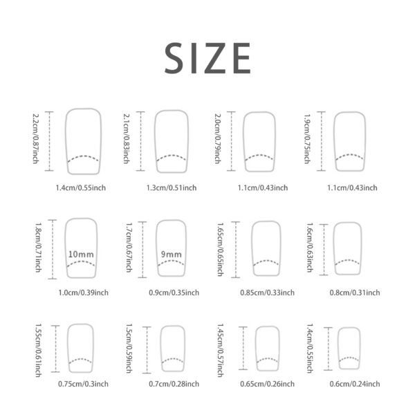 24 PCs Short French Minimalist Nails with 1 Jelly Stickers and 1 Nail File