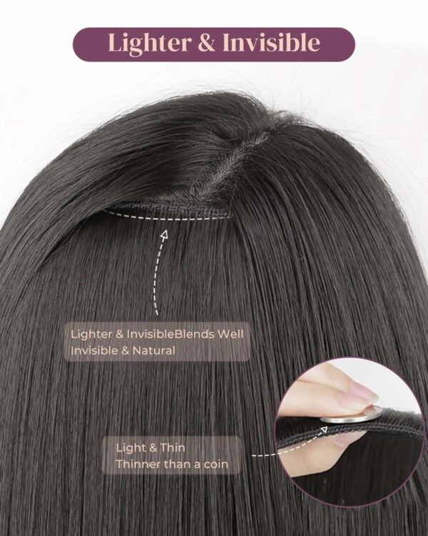 Clip In Hair Extensions Hair Extensions Thick Long Lace Weft Lightweight Synthetic