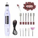 Electric Nail Drill Machine Set Manicure Drill Set Milling Cutters Nail File Equipment Strong Nail Polishing Tool