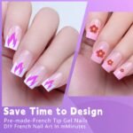 120pcs/box Clear Press on False Nails French Almond/Square/Soft Nail Tips Full Cover  Acrylic