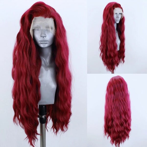 AIMEYA Synthetic Lace Front Wigs for Women Natural Hairline Long Brown Wig Pre Plucked Cosplay