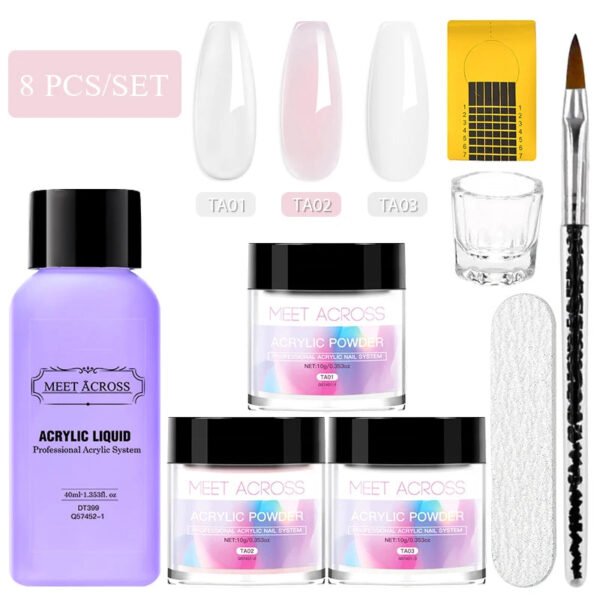 Acrylic Powder Set- Clear /Pink/ Nude