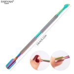 11 Style Stainless Steel Cuticle Spoon Pusher Fork Dead Skin Nail Art Files UV Gel Polish Remove Manicure Care Groove Clean Tool