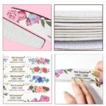 10-Piece Set of Professional Nail Files - 100/180 Grit Wood Sandpaper, Double-Sided Emery Board, Strong Nail Buffer Block, and Art Nail Tools