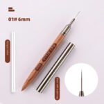 6/9/12/15/18MM Round Wood Handle Nail Art Liner DIY Painting Brush
