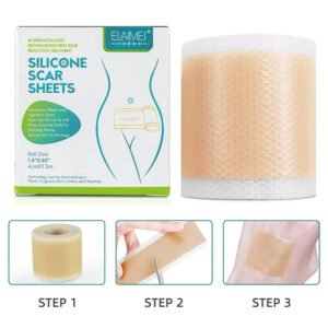 150cm Silicone Gel Scar Sheet Patch Treatment Cover Skin Repair Removal Tape for Acne, Burn Scar