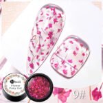 5-in-1 Glue Gel  - Reinforcement Gel, No-Wipe Top Coat, Manicure UV LED Soak Off Nail Gel Varnish for 3D Chrome Design