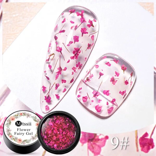5-in-1 Glue Gel  - Reinforcement Gel, No-Wipe Top Coat, Manicure UV LED Soak Off Nail Gel Varnish for 3D Chrome Design