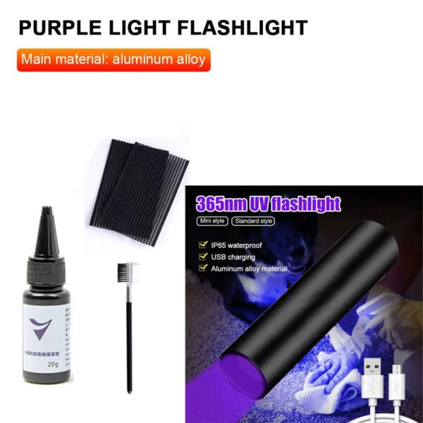 UV-Light Hair Extension Set Technology Wig Hair Piece Real Hair Fast Grafting Tool Firm and Traceless tape Hair Extension Tools